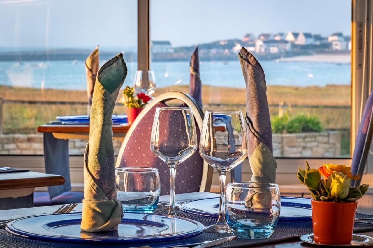 Hotel Restaurant De La Plage Audierne Buitenkant foto